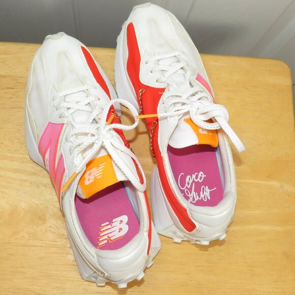 New Balance Coco Gauff x 327 White Pink N Impulse Women's Size 8.5 B - Picture 5 of 12